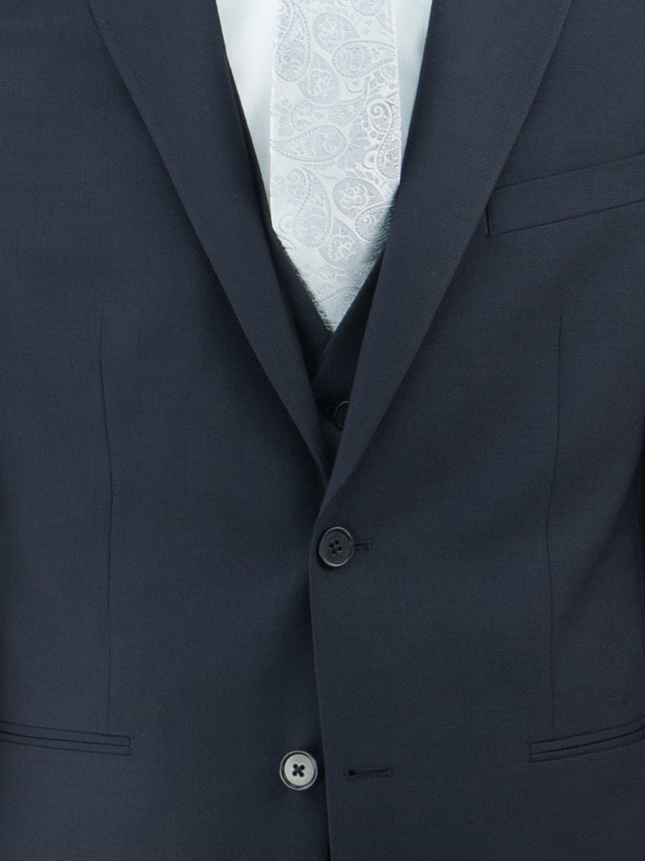 Abito da cerimonia con gilet - Pura lana vergine - Slim fit - Drop 7 image 1