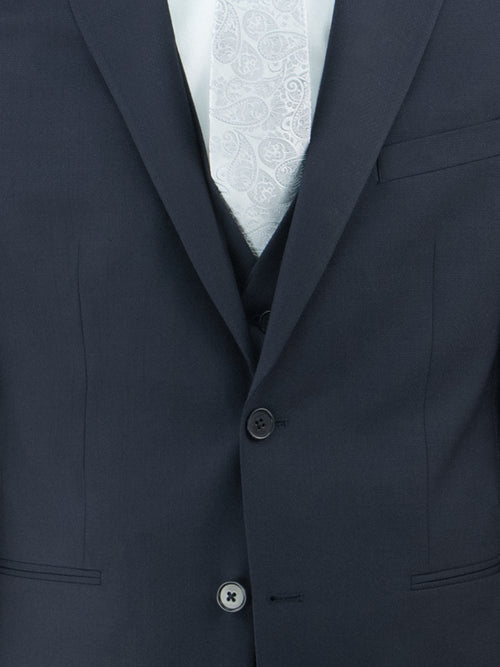 Abito da cerimonia con gilet - Pura lana vergine - Slim fit - Drop 7 image 1