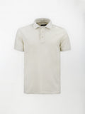 Polo leggera in cotone e lino - color Beige image 0