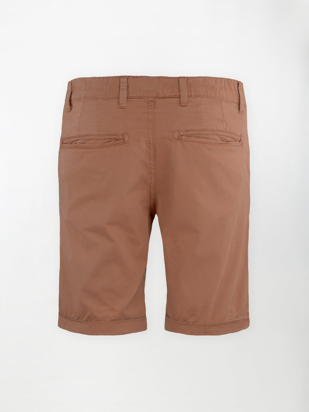 Bermuda classico in cotone elasticizzato - color Tegola image 1
