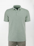 Polo in cotone Oxford - color Verde melange image 0