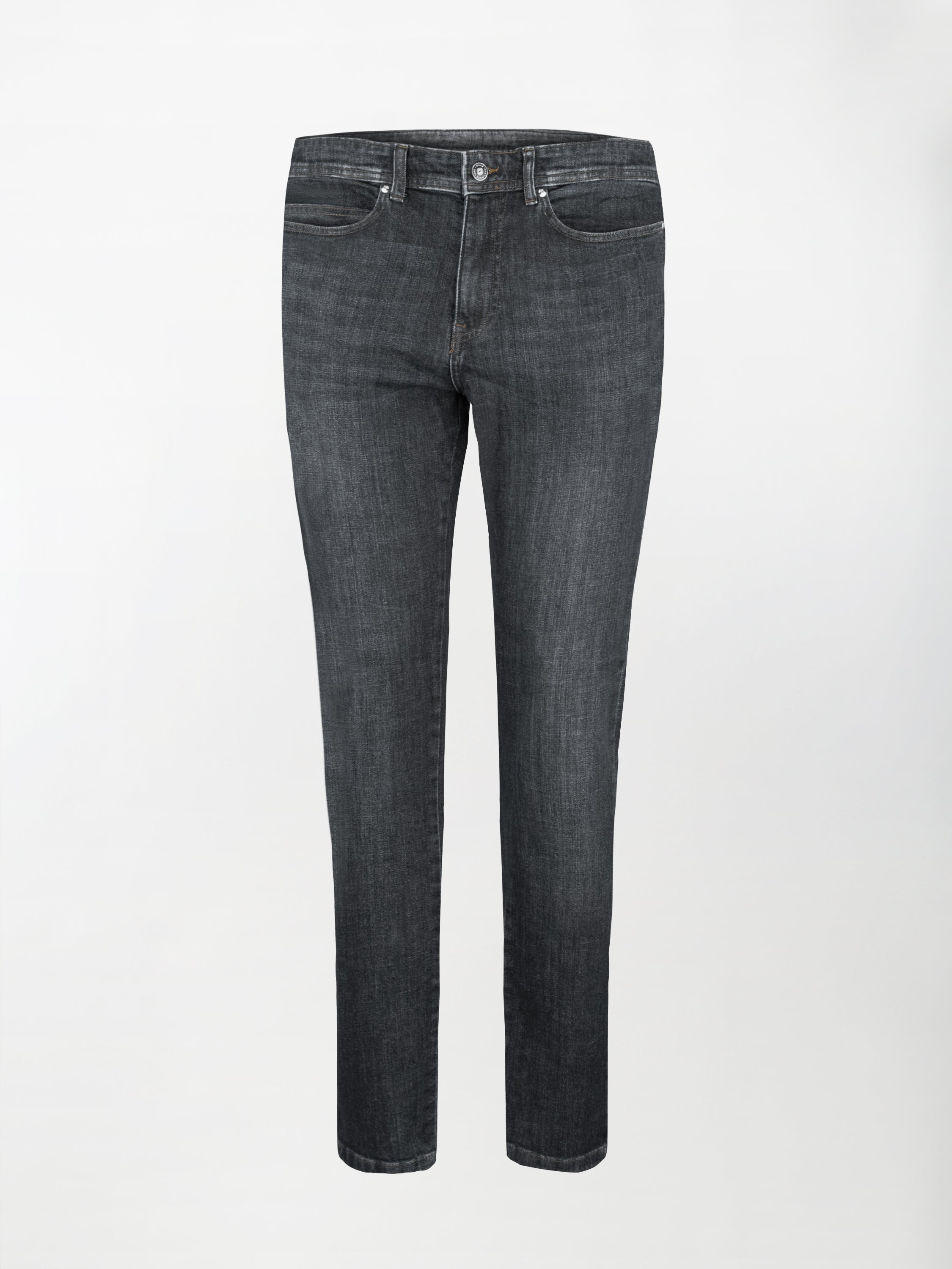 Jeans in cotone denim elasticizzato - Colore Nero image 0