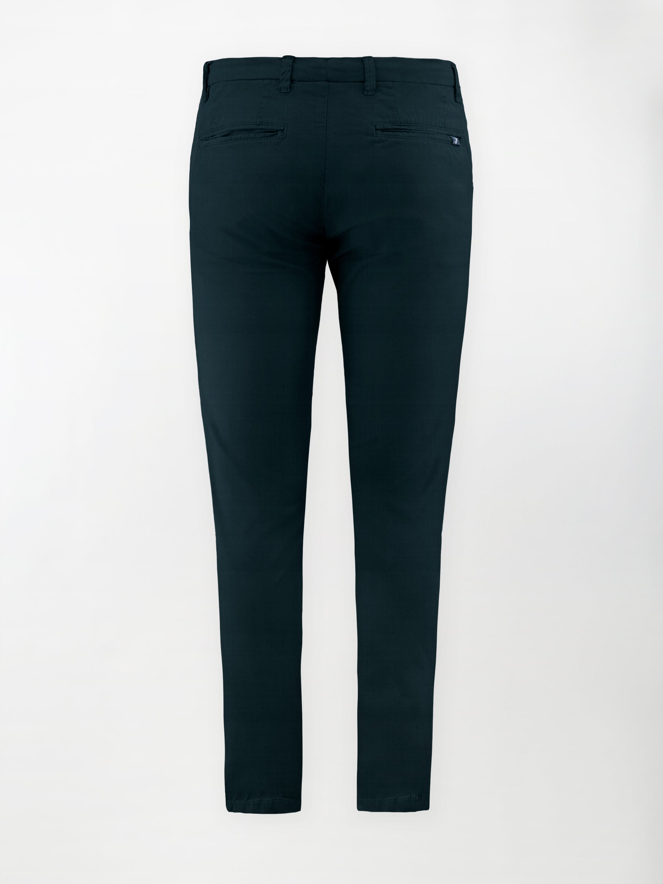 Pantalone Dobby in Cotone Elasticizzato - Color Blu navy - Slim Fit image 1