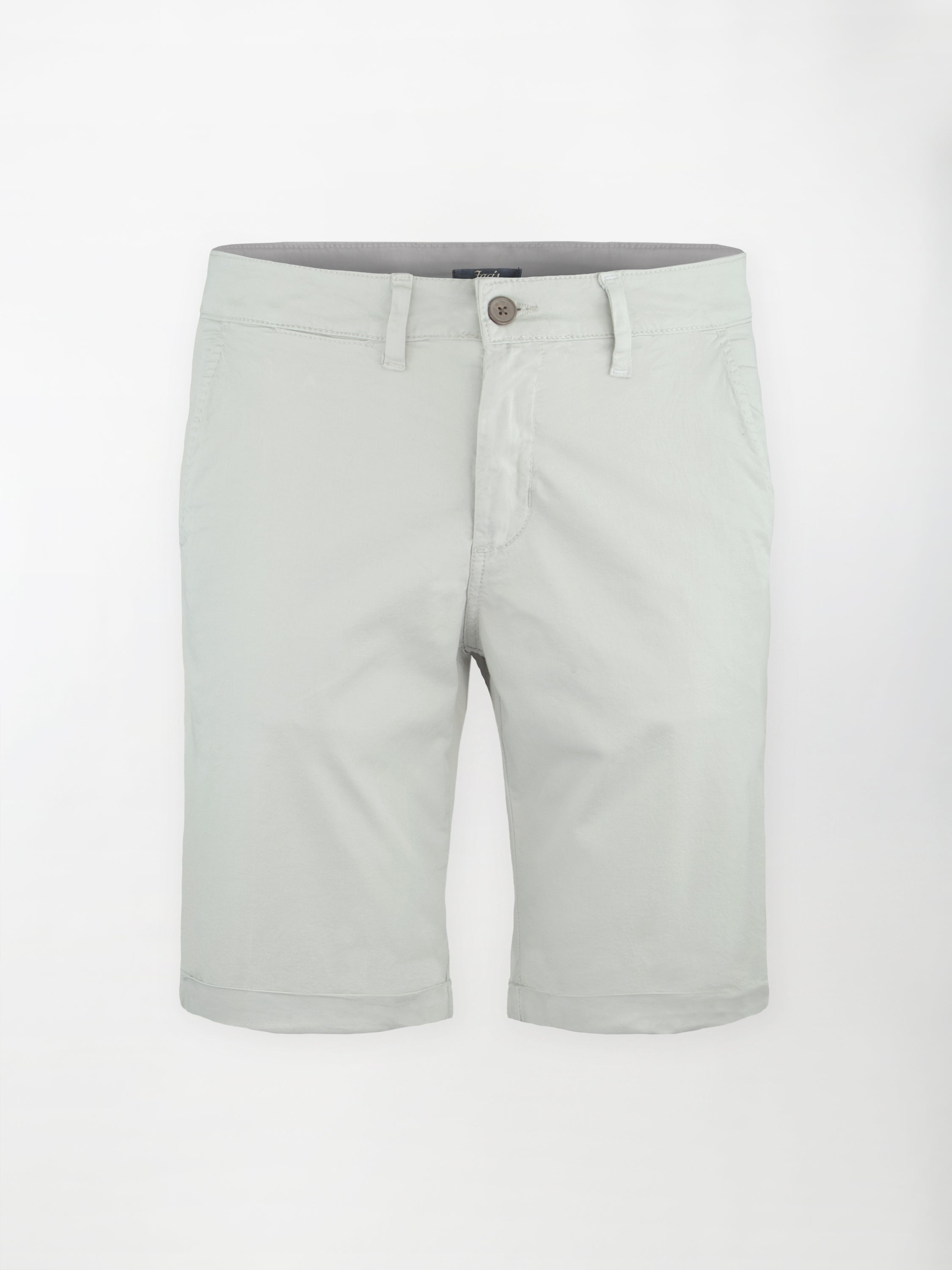 Bermuda classico in cotone elasticizzato - color Grigio nebbia image 0