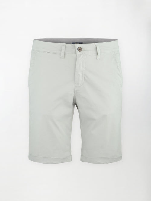 Bermuda classico in cotone elasticizzato - color Grigio nebbia image 0