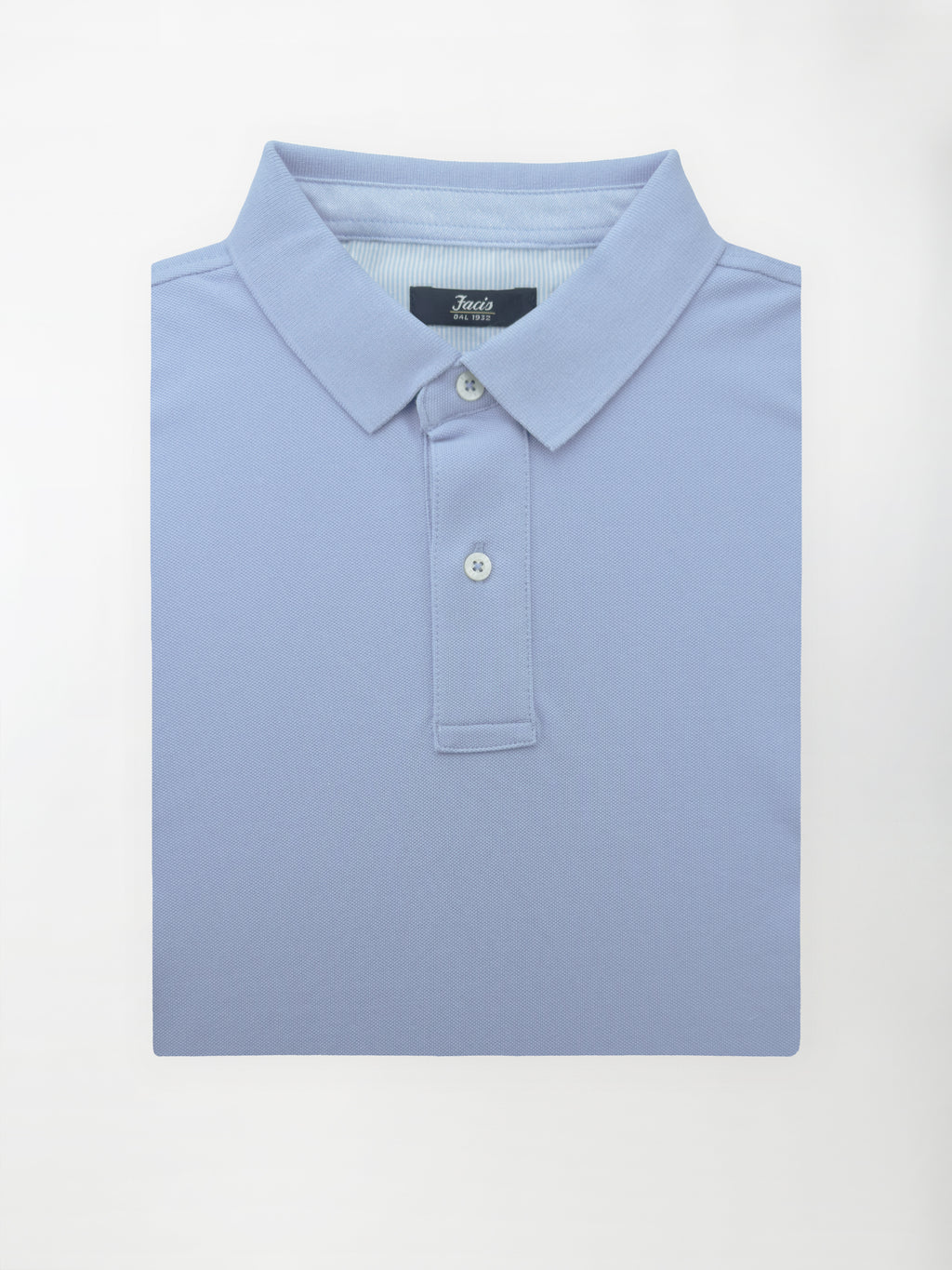 Polo in cotone Piquet - color Indaco ortensia in tinta unita image 1