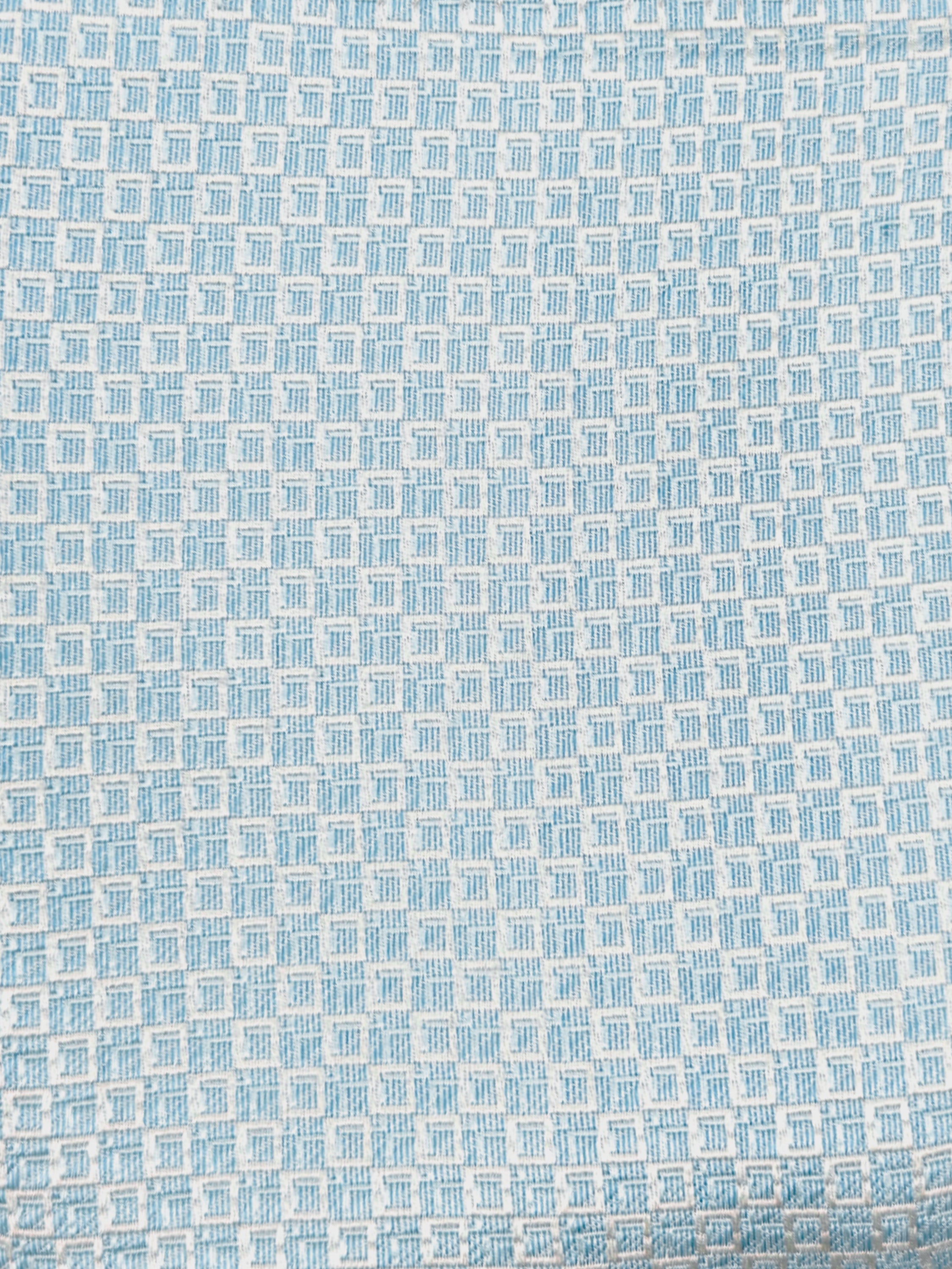 Pochette microfantasia rombi - color Azzurro e Argento image 1