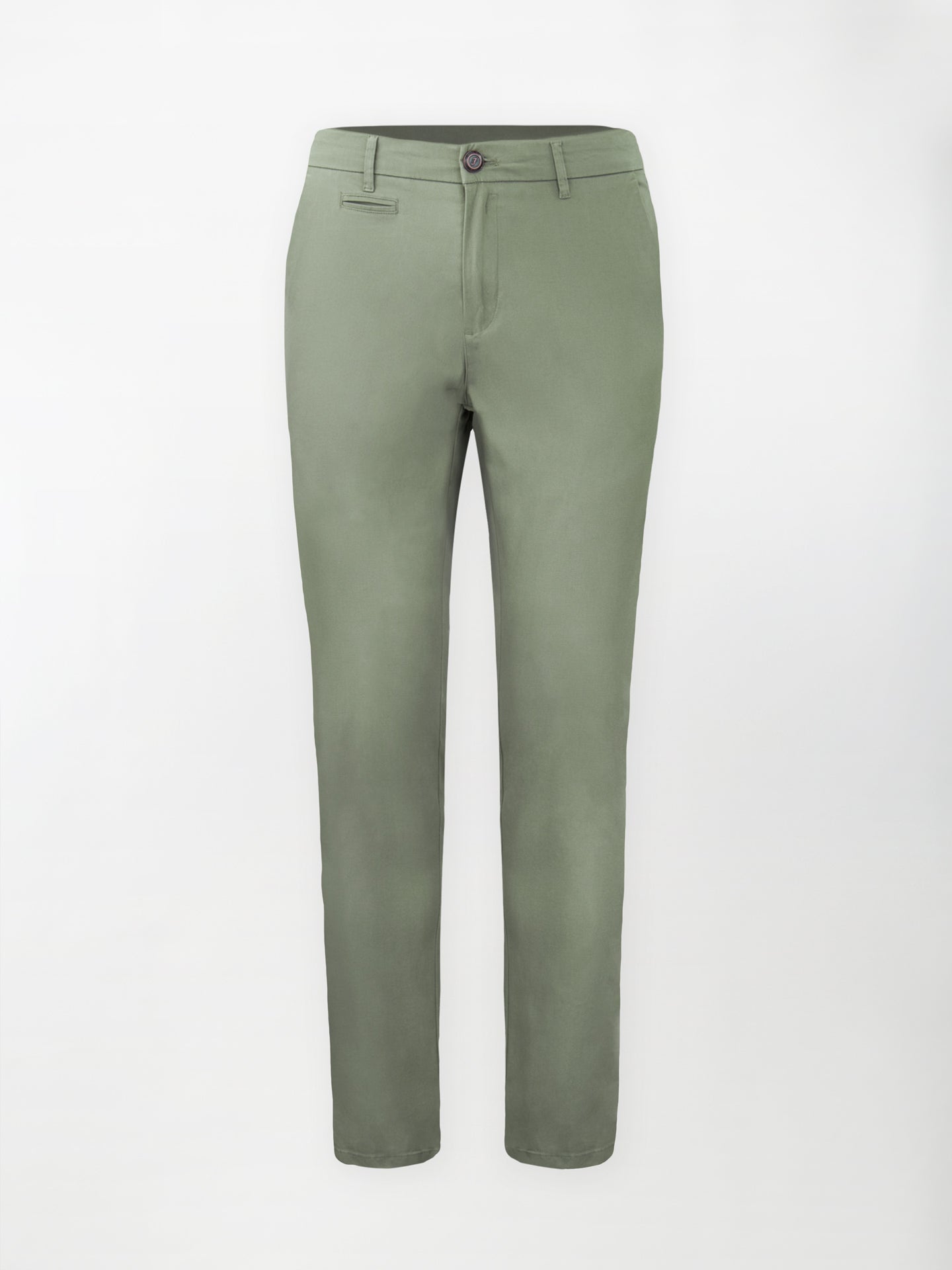 Pantalone Daily in Cotone Elasticizzato - Verde oliva - Regular fit image 0