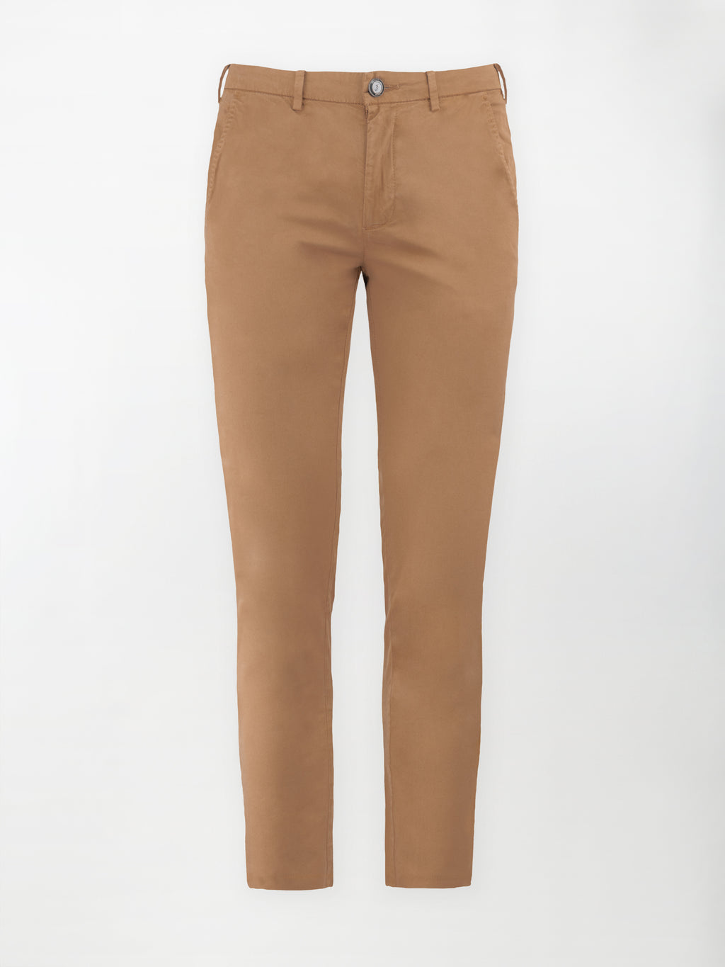 Pantalone Chino Daily in Cotone Elasticizzato - Color Tegola - Slim Fit image 0