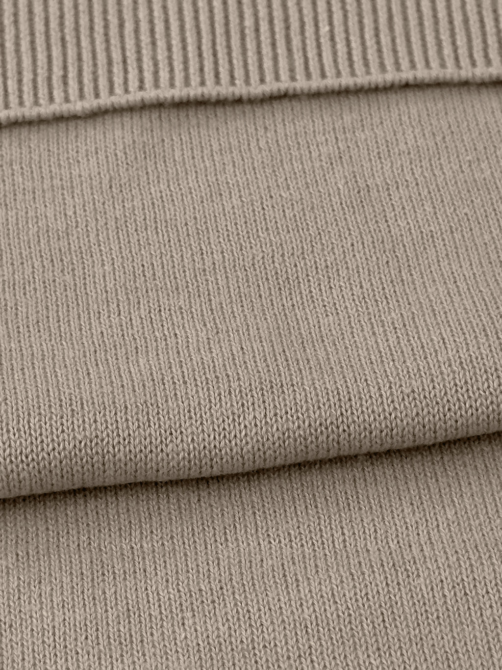 Maglia girocollo in puro cotone - color Nocciola image 2