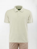 Polo leggera in cotone e lino - color Salvia chiaro image 0