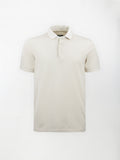 Polo in cotone piquet con inserto su collo e maniche - color Beige image 0