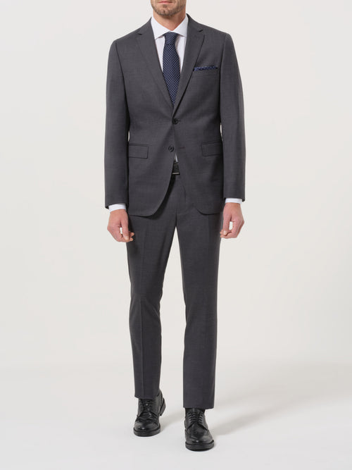 Abito in Lana Stretch modello Dukatholl® - Grigio Canna di Fucile | Slim fit image 1