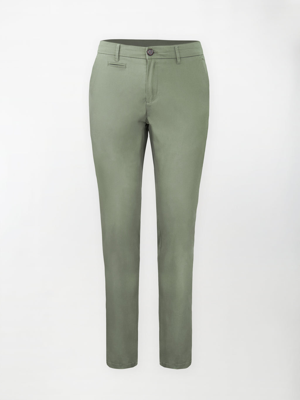 Pantalone Daily in Cotone Elasticizzato - Color Verde Oliva - Slim Fit image 0