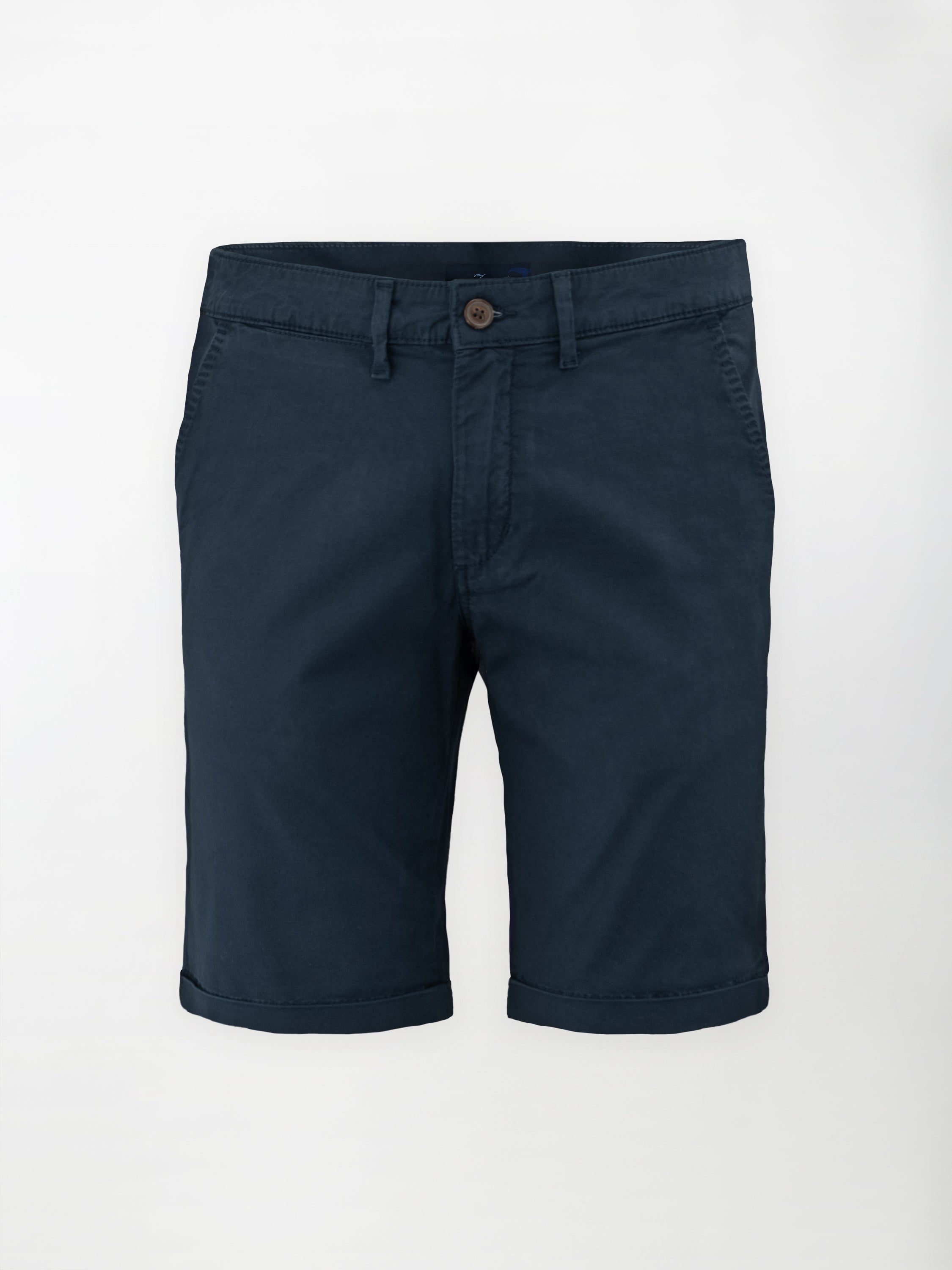 Bermuda classico in cotone elasticizzato - color Blu navy image 0