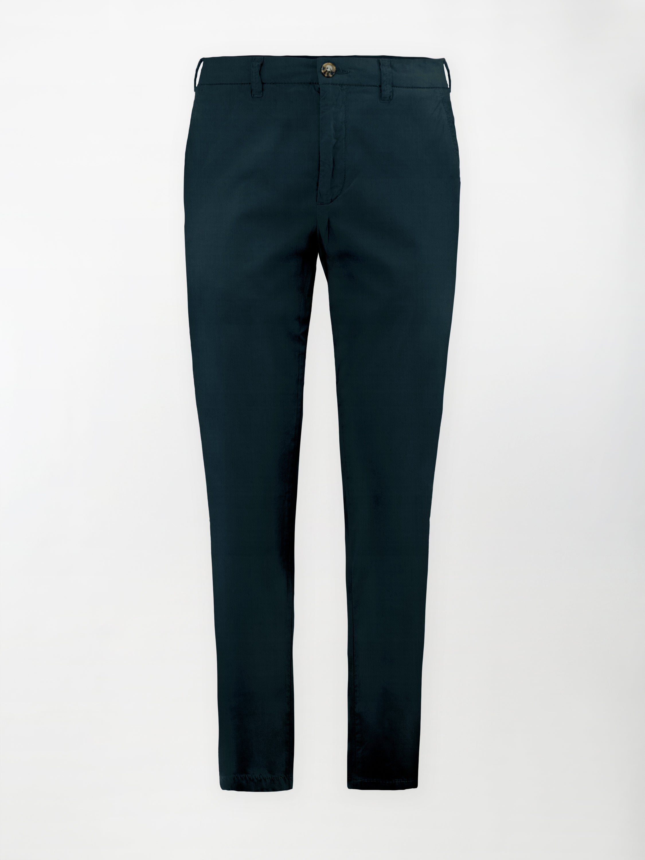 Pantalone Dobby in Cotone Elasticizzato - Color Blu navy - Slim Fit image 0