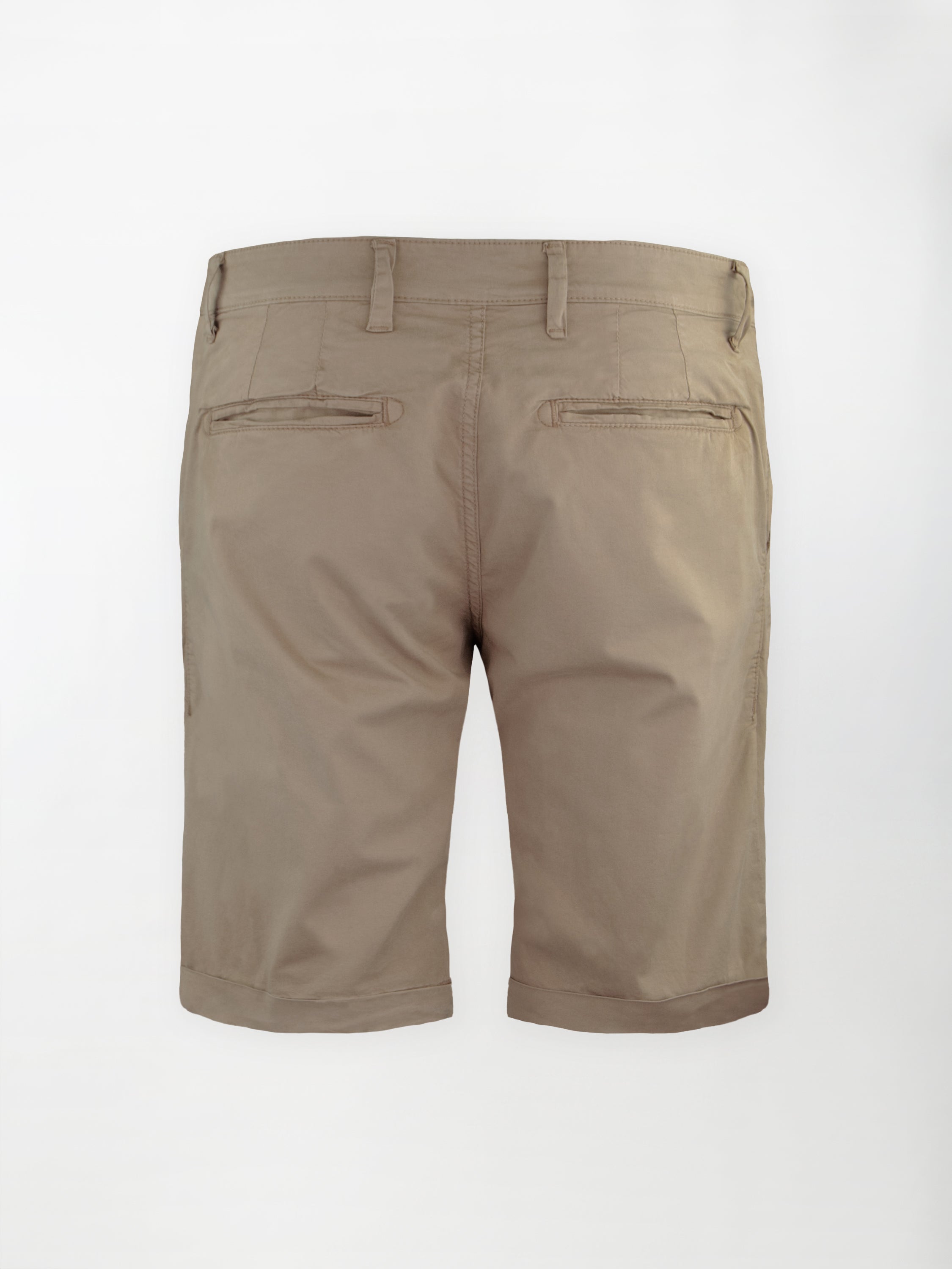 Bermuda classico in cotone elasticizzato - color Corda image 1