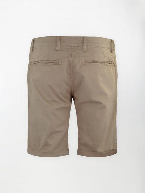 Bermuda classico in cotone elasticizzato - color Corda image 1