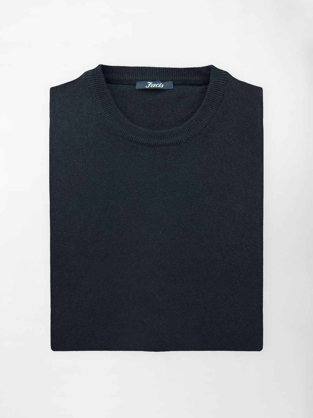 Maglia Girocollo in misto cashmere - Color Blu notte