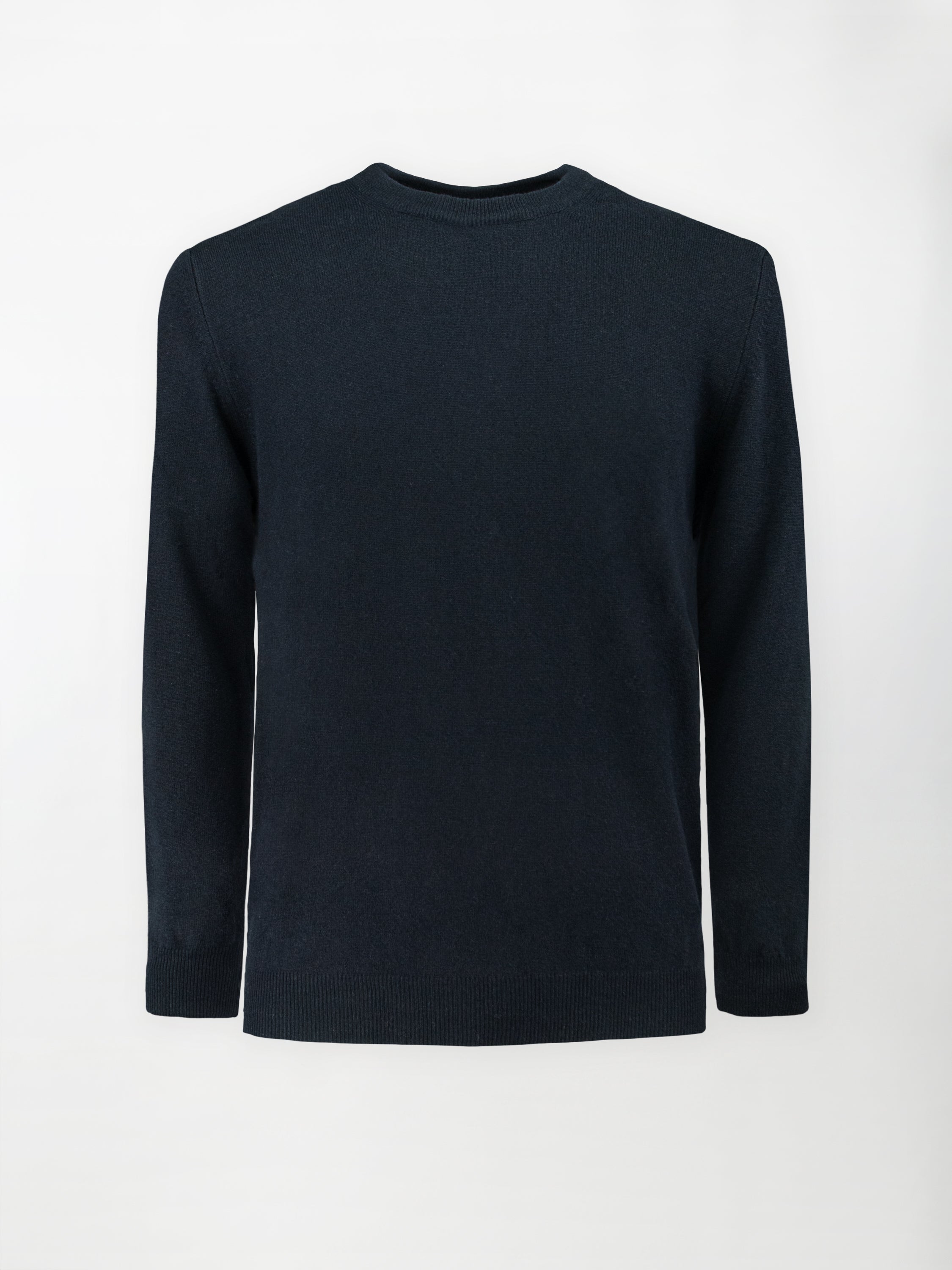 Maglia Girocollo in misto cashmere - Color Blu notte