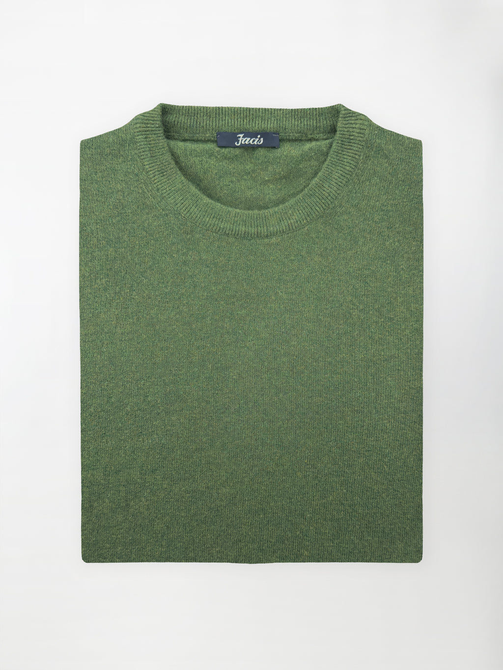 Maglia Girocollo in misto cashmere - Color Verde loden