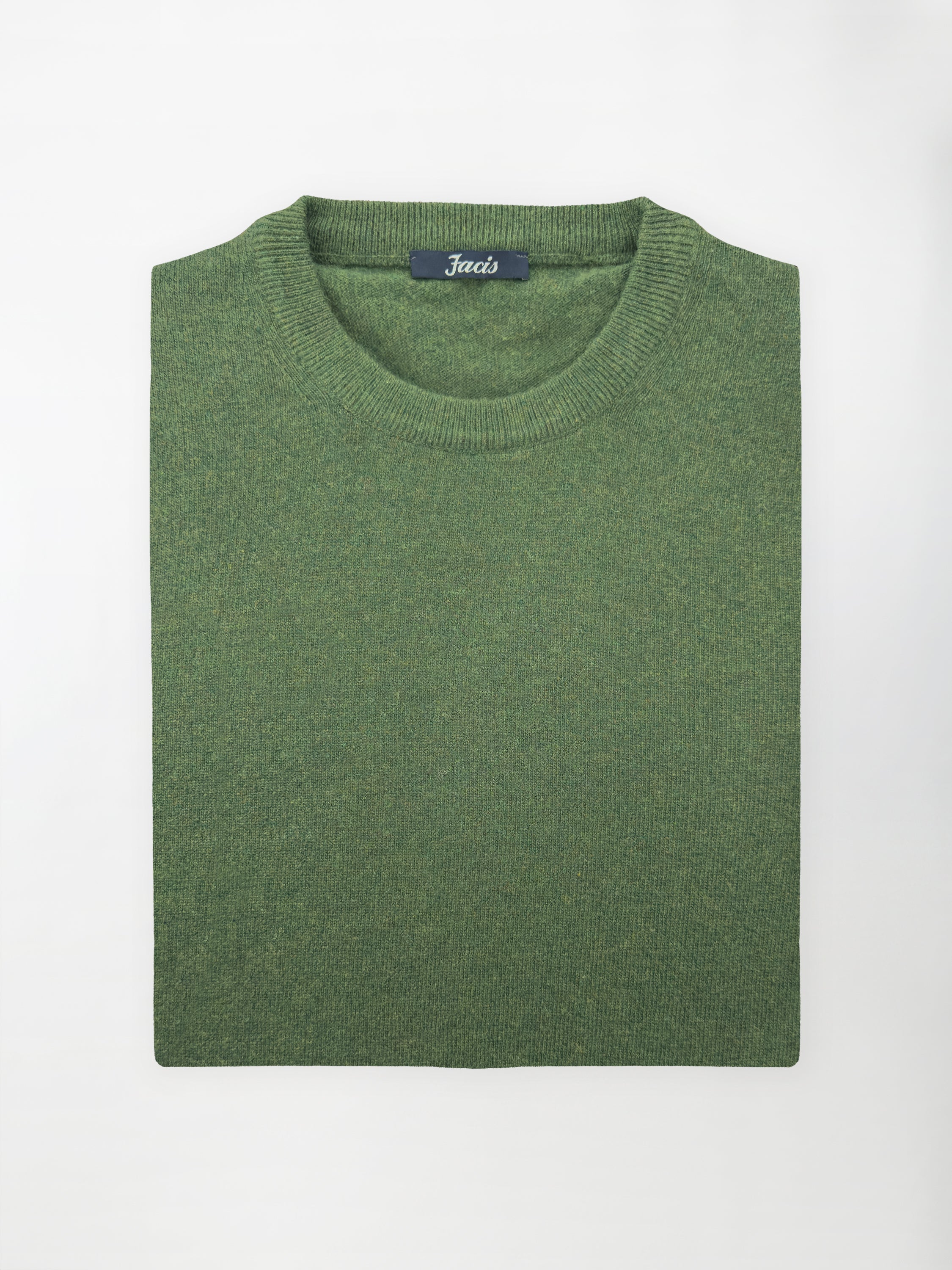 Maglia Girocollo in misto cashmere - Color Verde loden