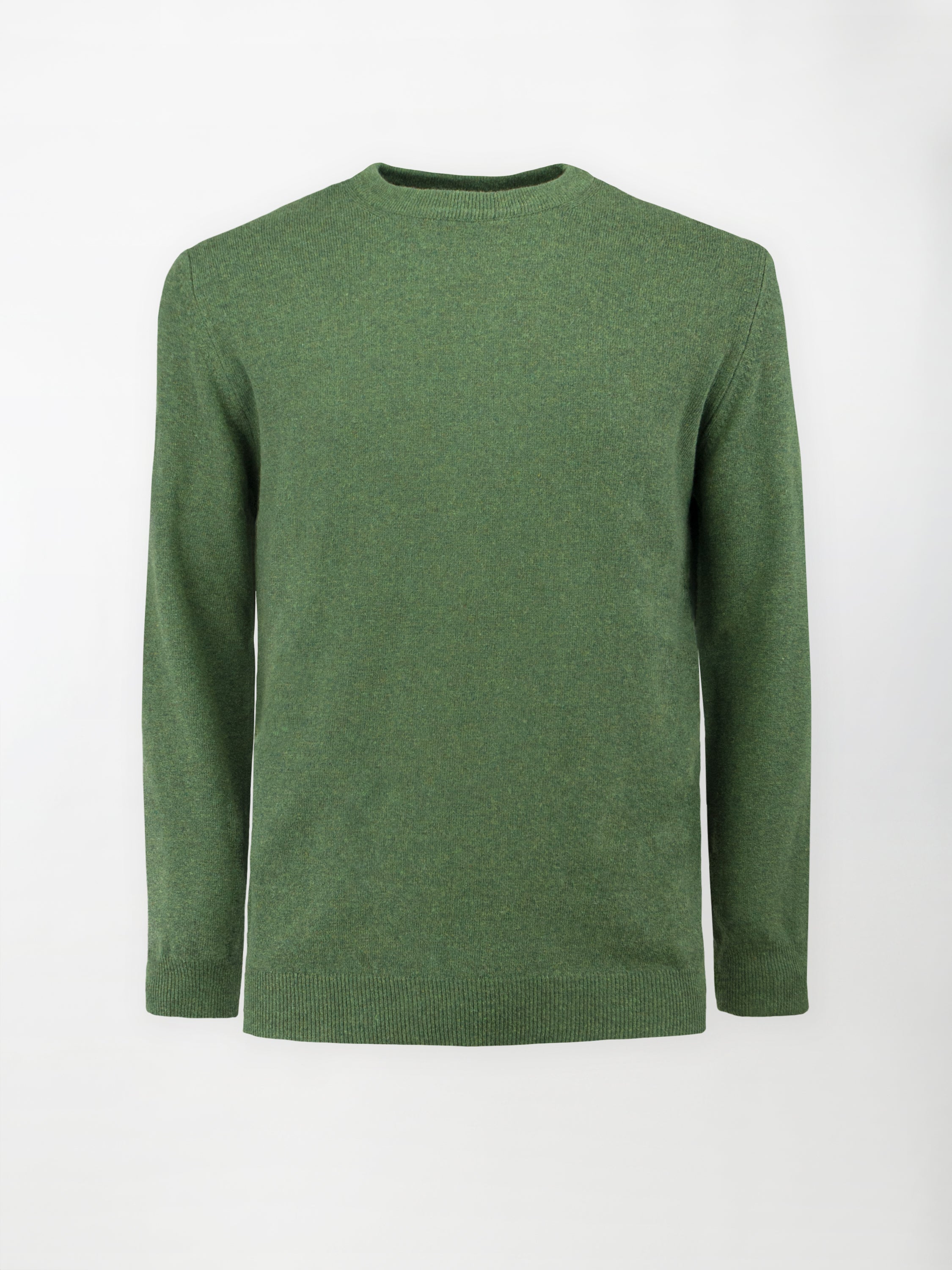 Maglia Girocollo in misto cashmere - Color Verde loden