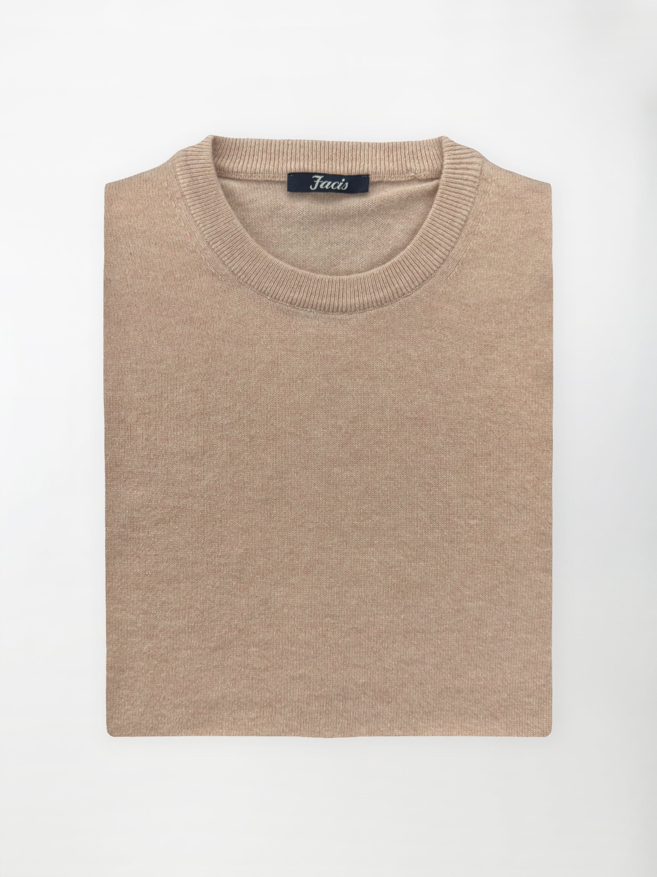 Maglia Girocollo in misto cashmere - Color Rosa antico