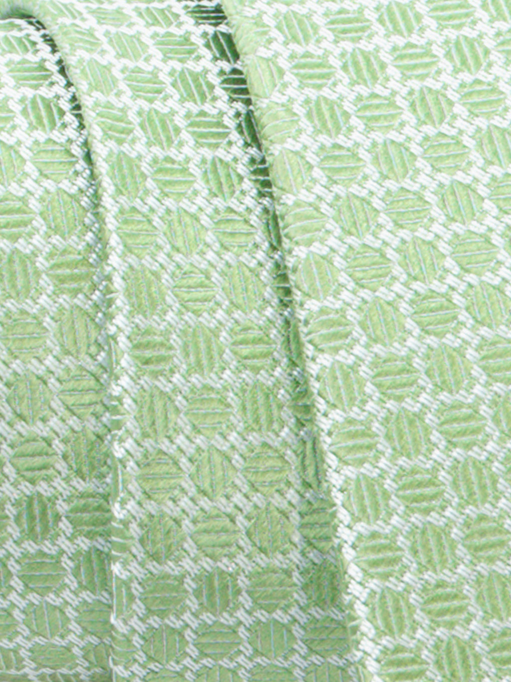 Cravatta trama diamantino a quadri - color Verde oliva image 1
