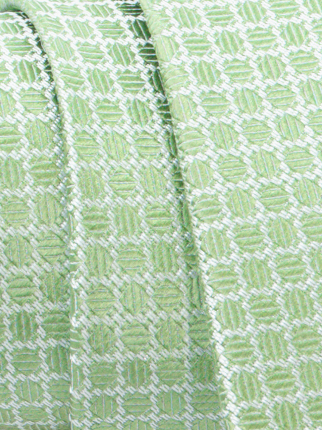 Cravatta trama diamantino a quadri - color Verde oliva image 1