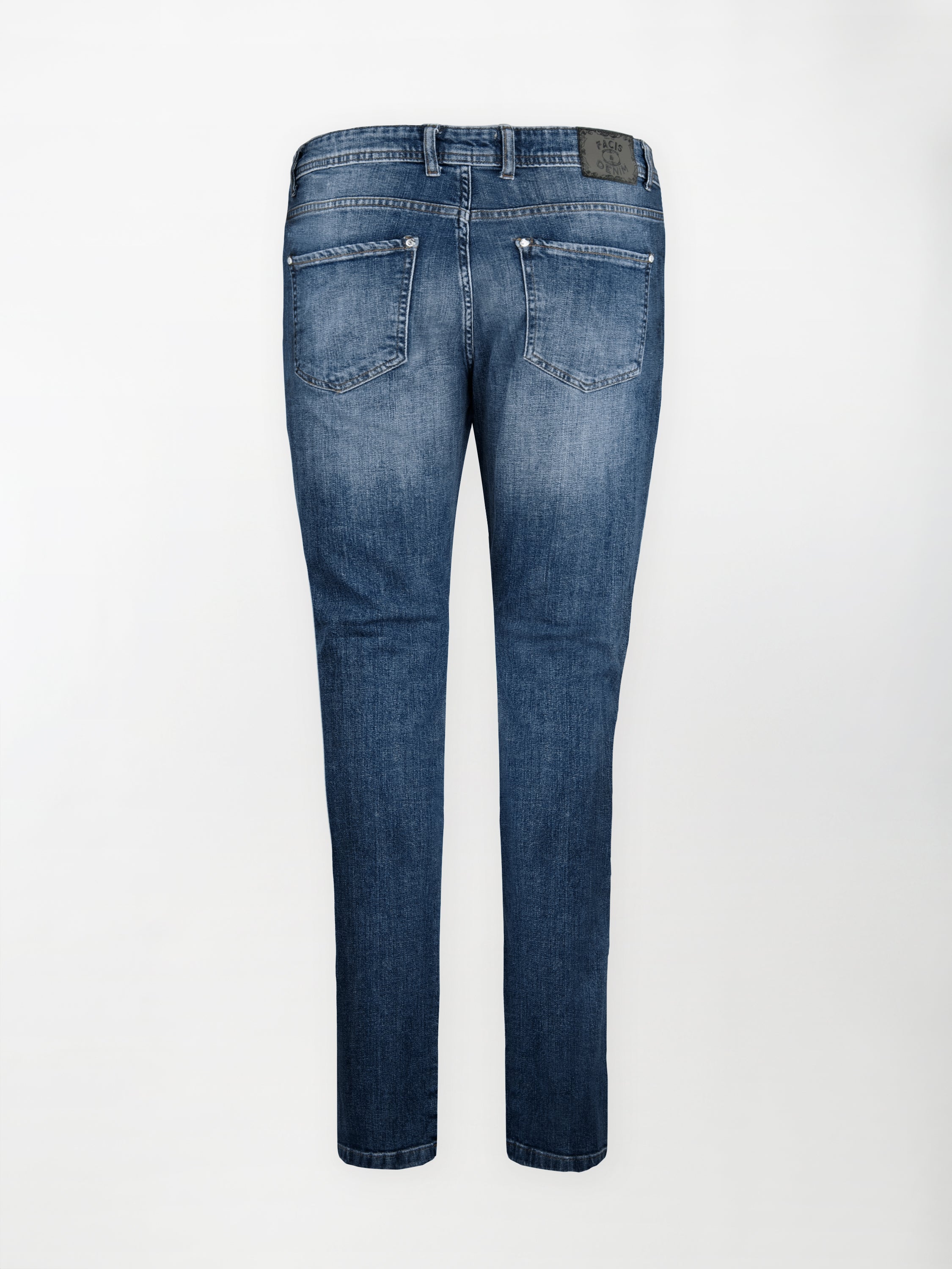 Jeans in Denim - color Blu medio - Slim fit image 1