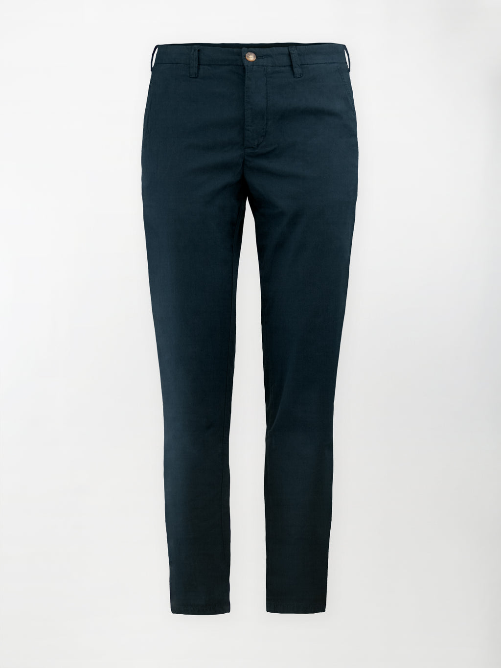 Pantalone Dobby in Cotone Elasticizzato - Color Blu navy - Regular Fit image 0
