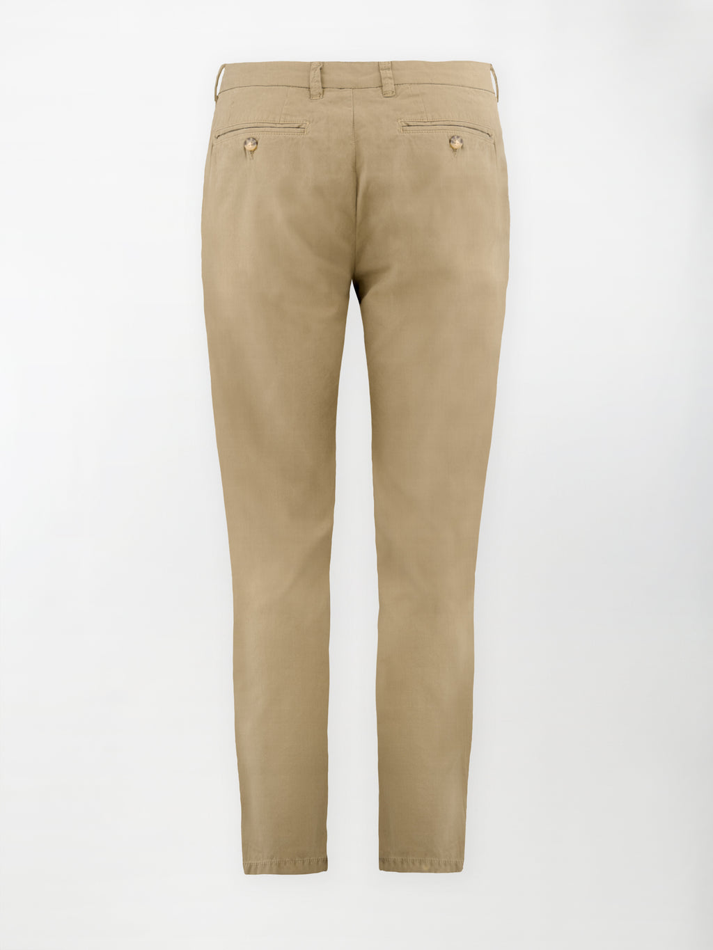 Pantalone Dobby in Cotone Elasticizzato - Color Corda - Regular Fit image 1