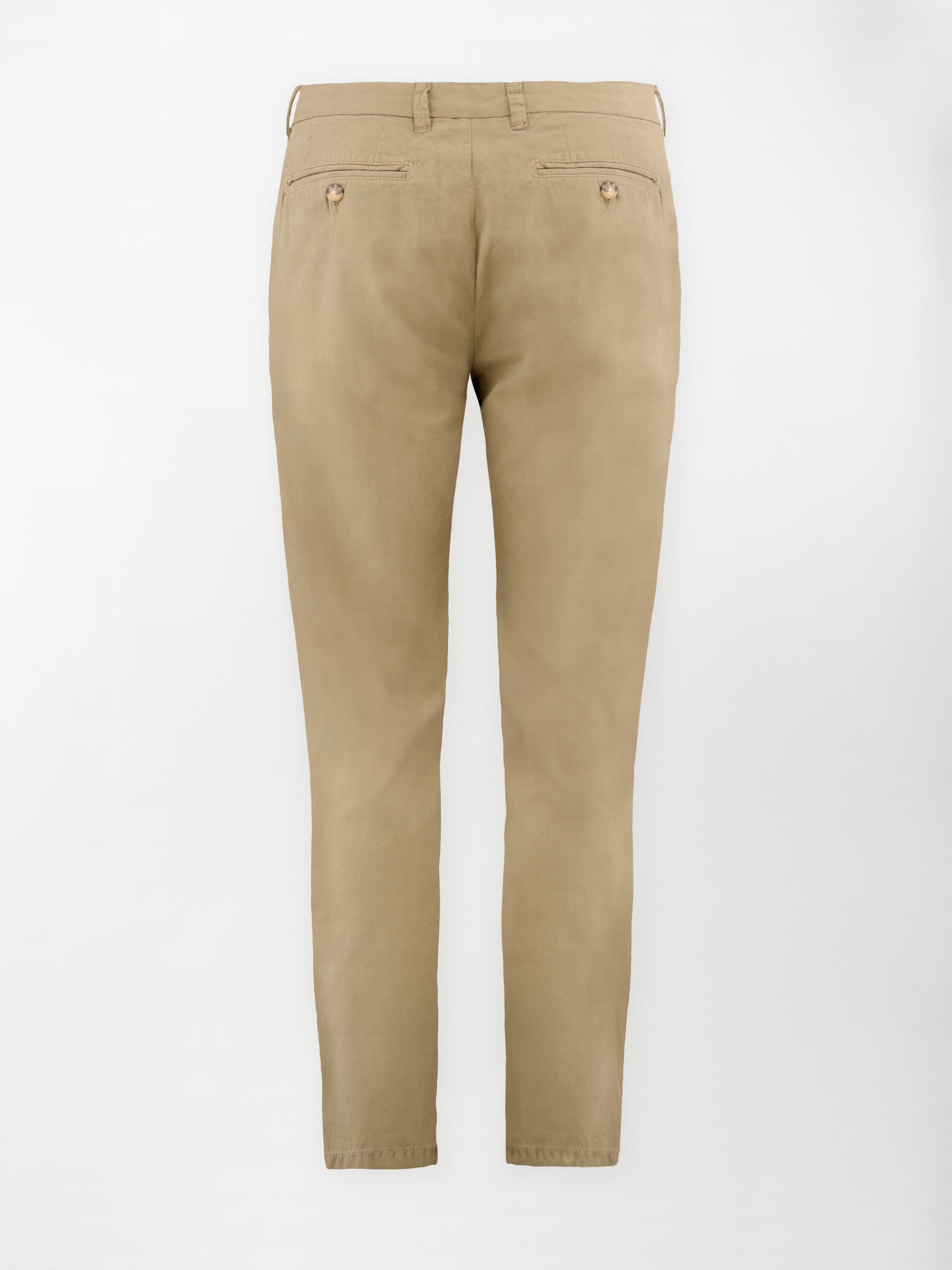 Pantalone Dobby in Cotone Elasticizzato - Color Corda - Regular Fit image 1