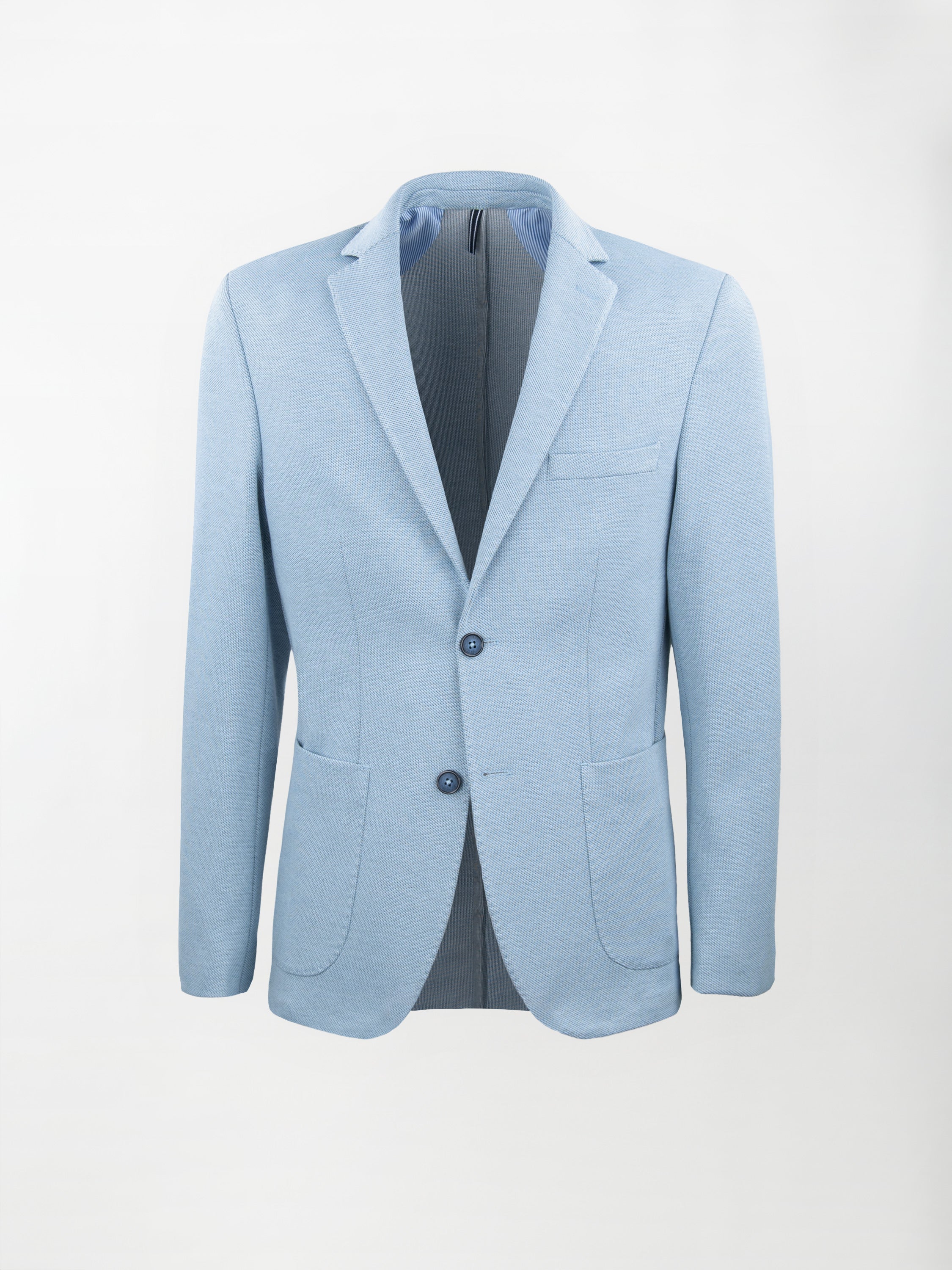 Giacca sportiva sfoderata in Jersey - color Azzurro ghiaccio image 0