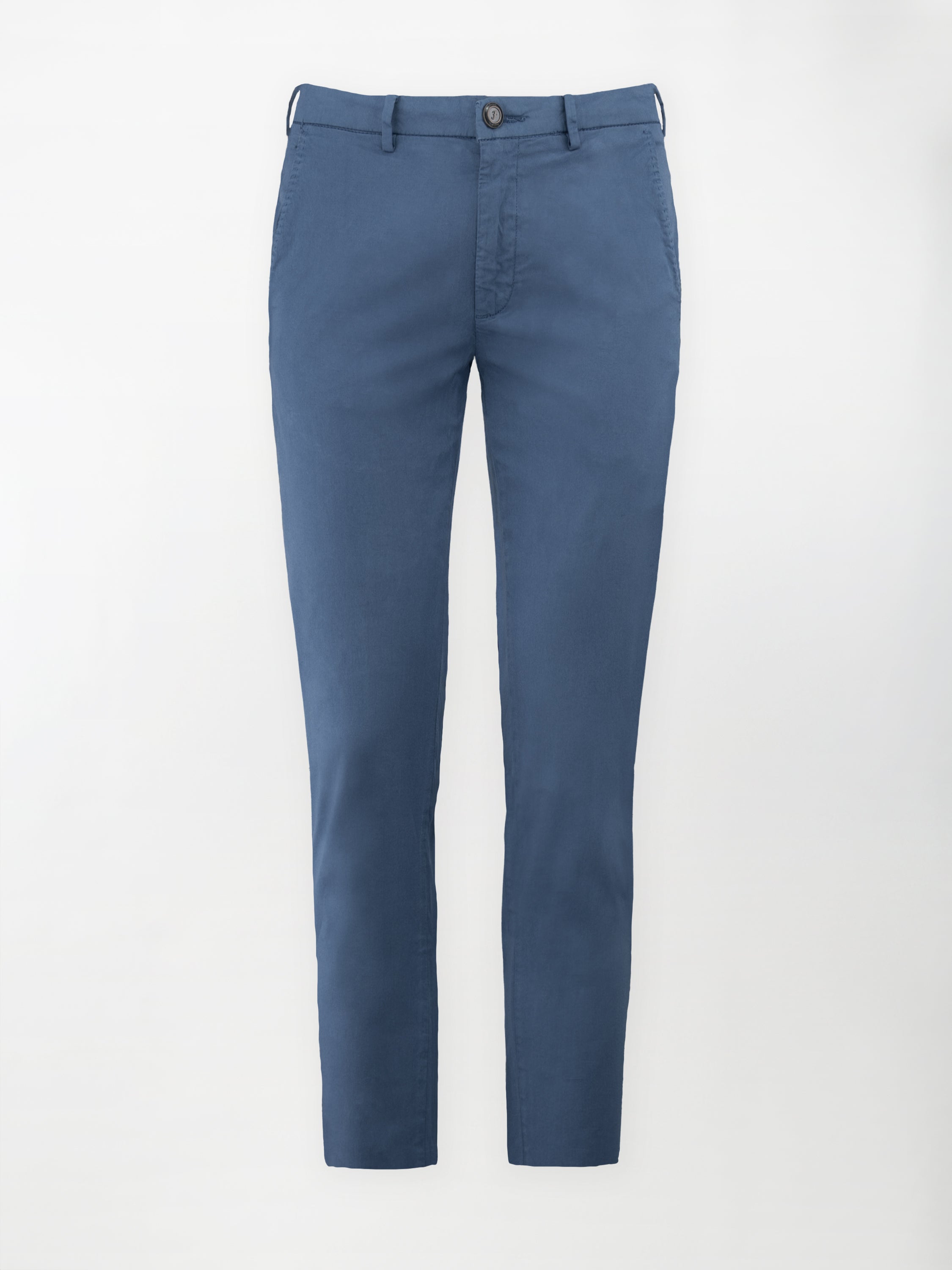 Pantalone Chino Daily in Cotone Elasticizzato - Color Blu Avion - Slim Fit image 0