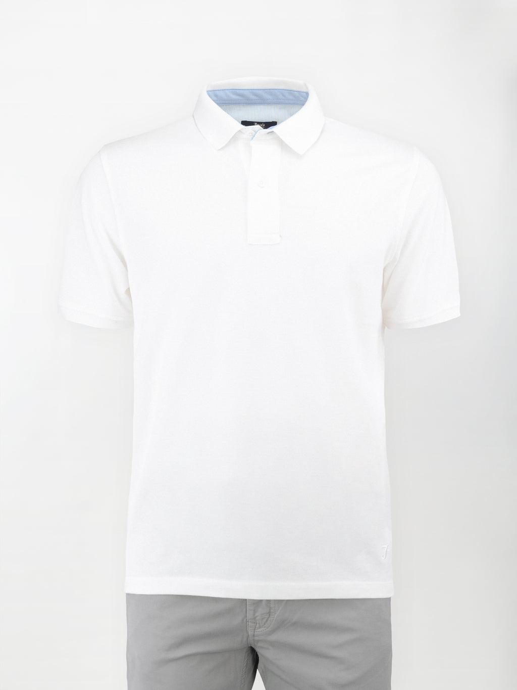 Polo in cotone Piquet - color Bianco in tinta unita image 0