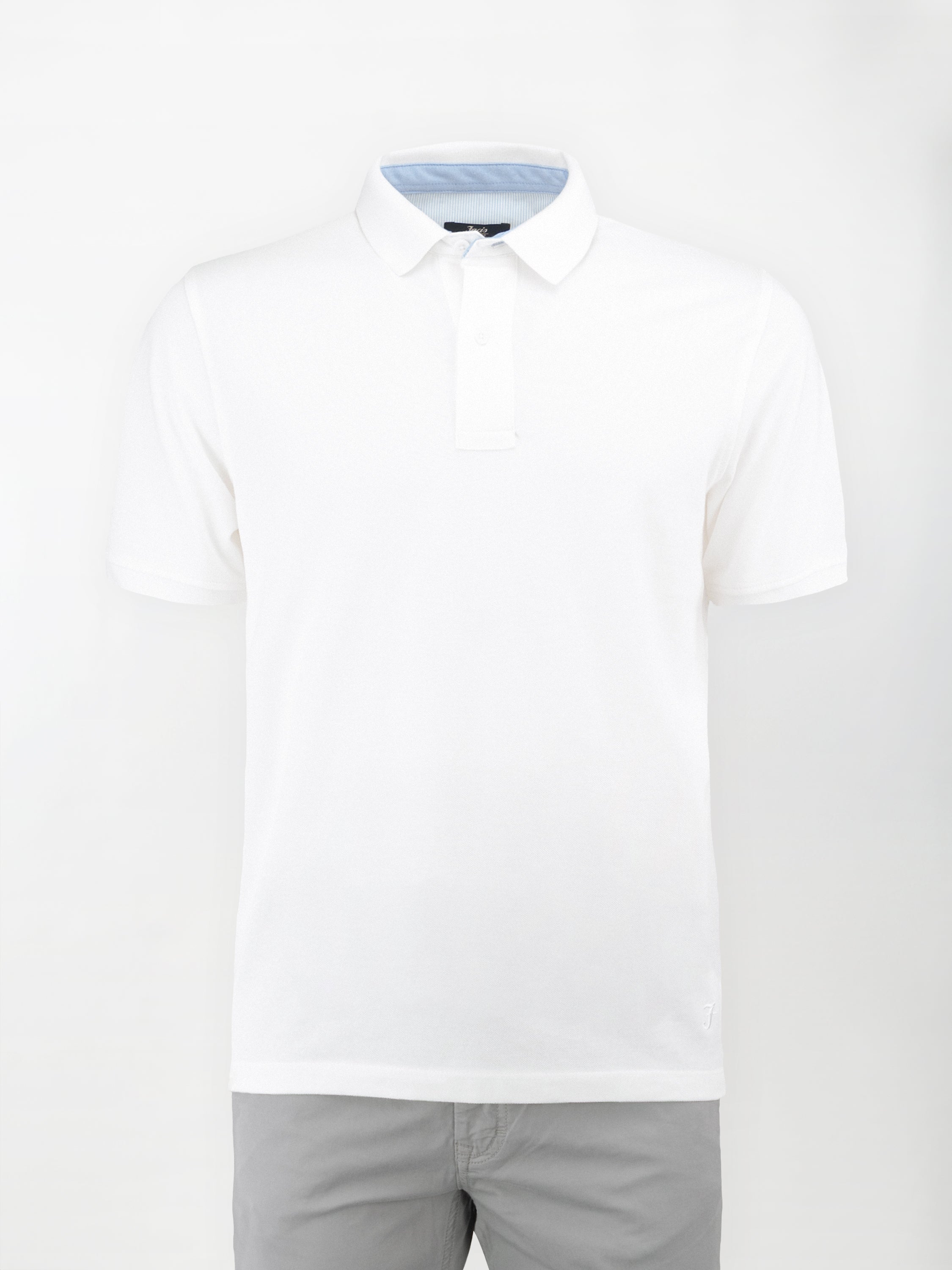 Polo in cotone Piquet - color Bianco in tinta unita image 0