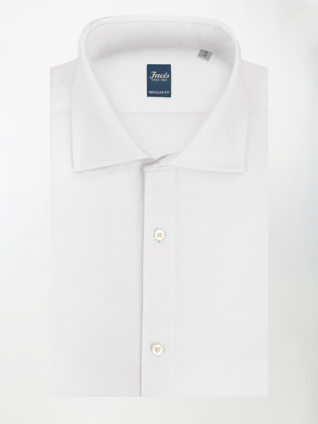 Camicia Diamantino con Collo Francese - Color Bianco - Regular Fit image 0