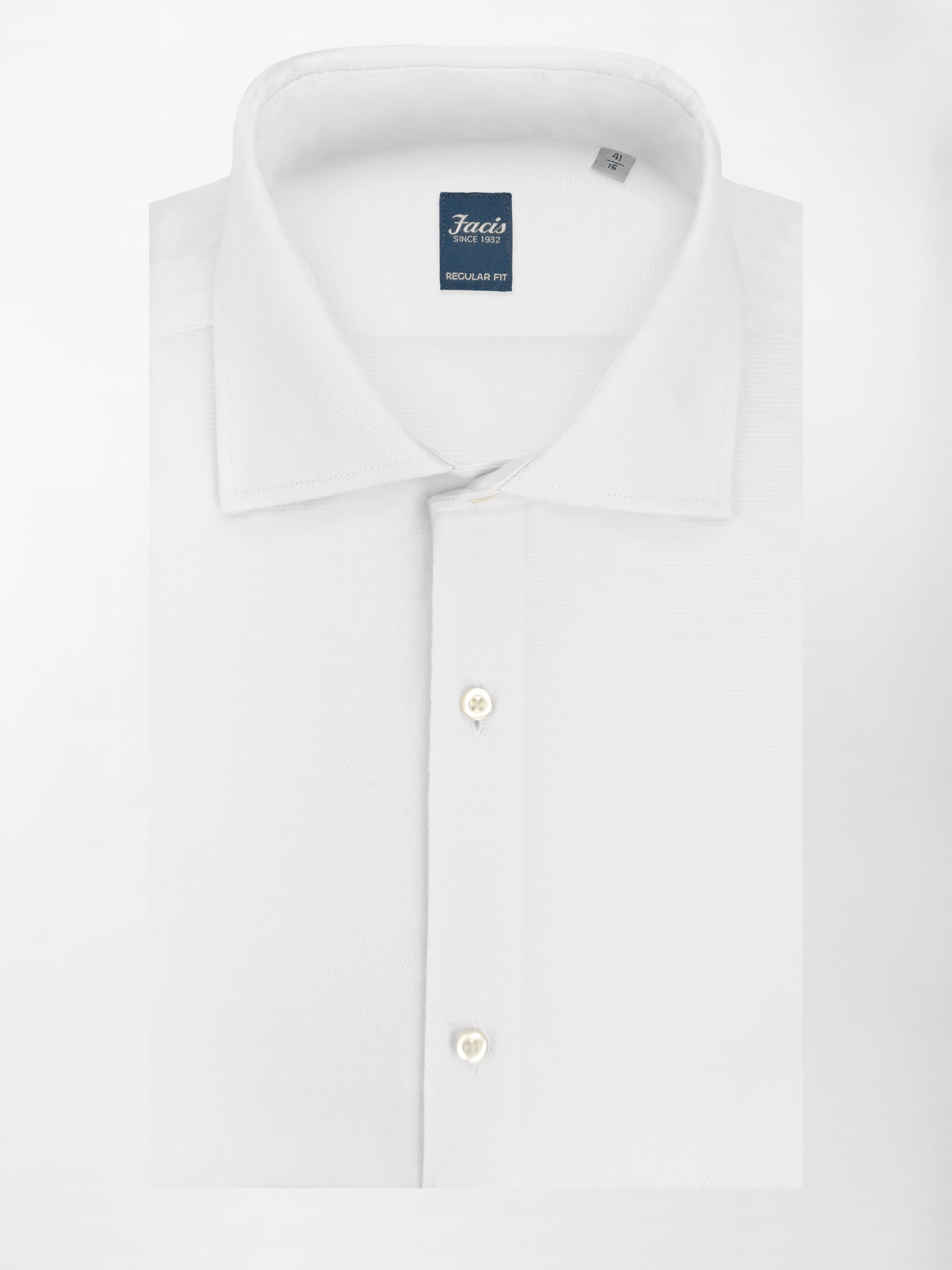 Camicia Diamantino con Collo Francese - Color Bianco - Regular Fit image 0