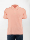 Polo leggera in cotone e lino - color Rosa Pesca image 0