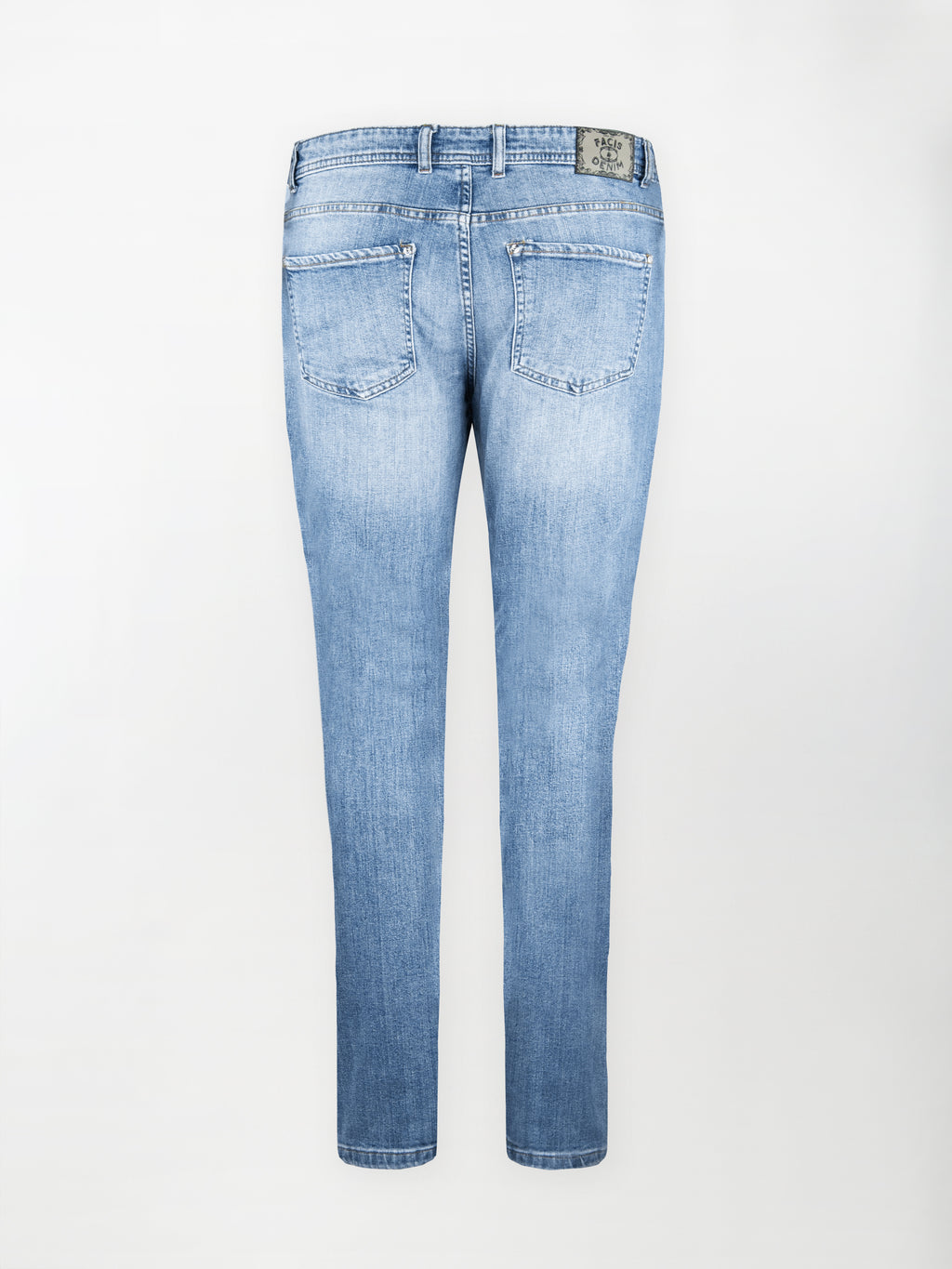 Jeans in cotone denim elasticizzato - Colore Blu chiaro image 1