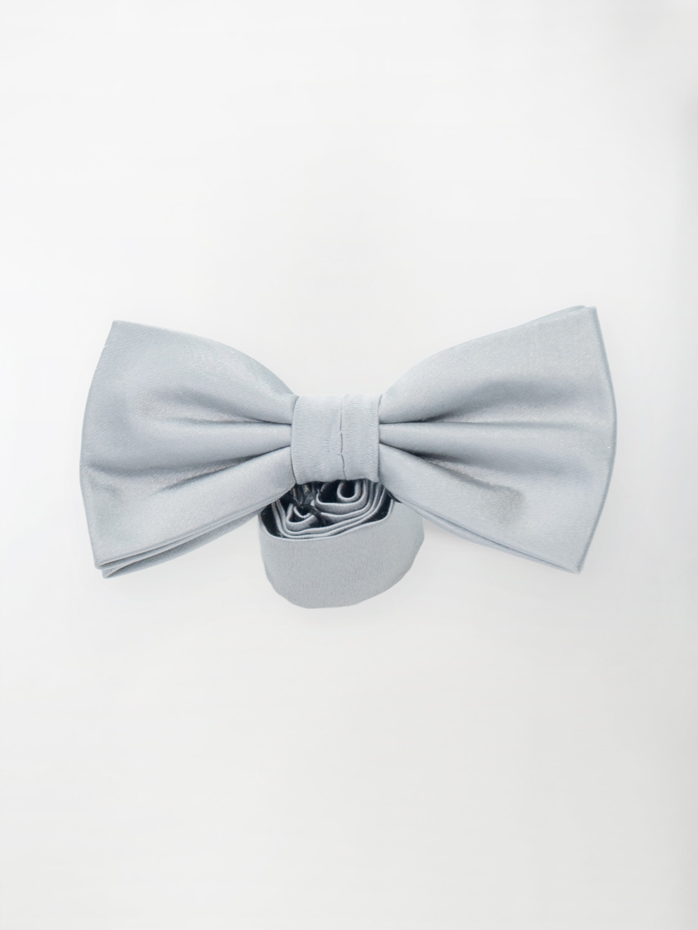 Papillon classico in raso - Color Grigio Perla image 0