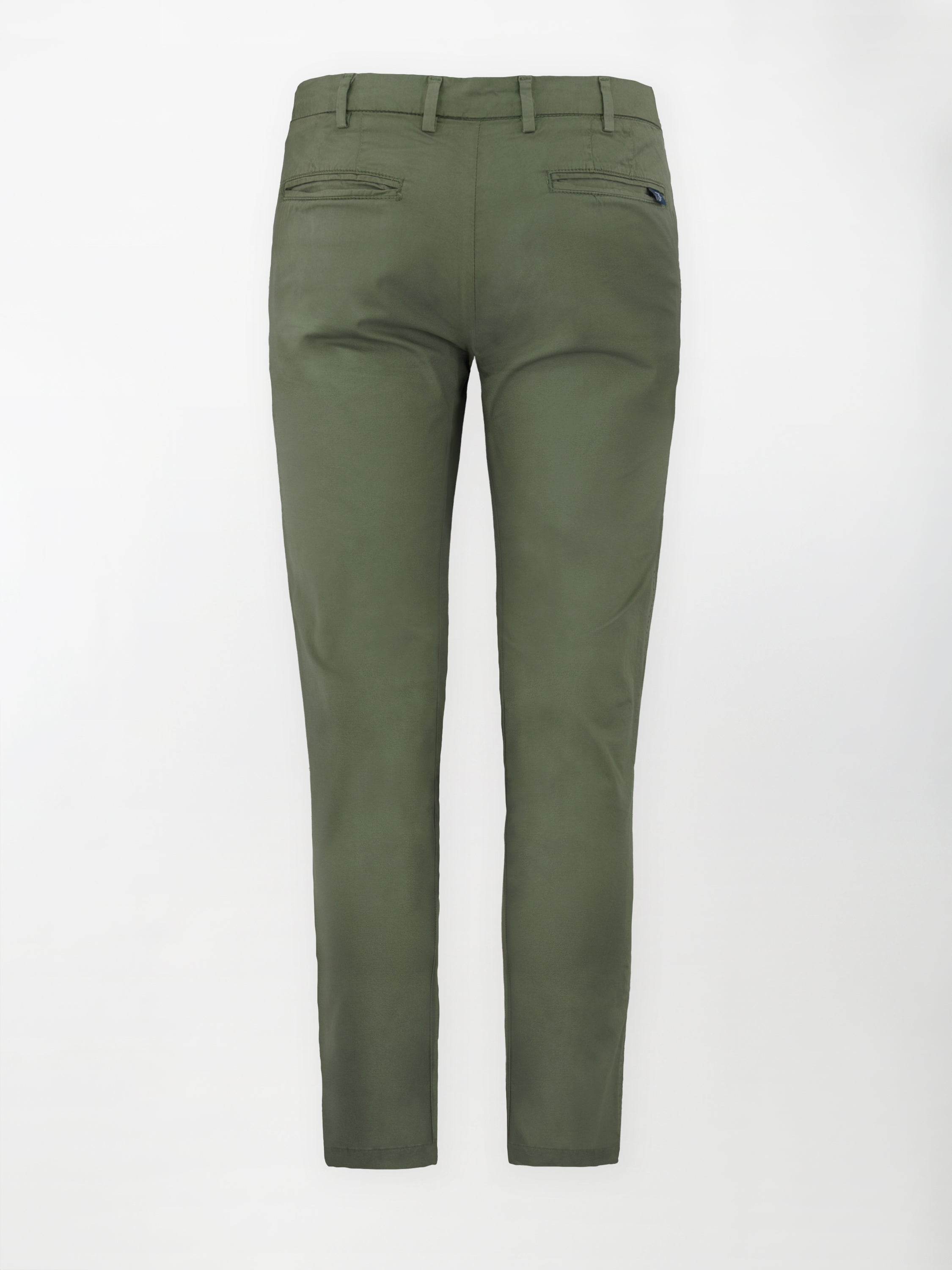 Pantalone Chino Daily in Cotone Elasticizzato - Color Verde militare - Slim Fit image 1