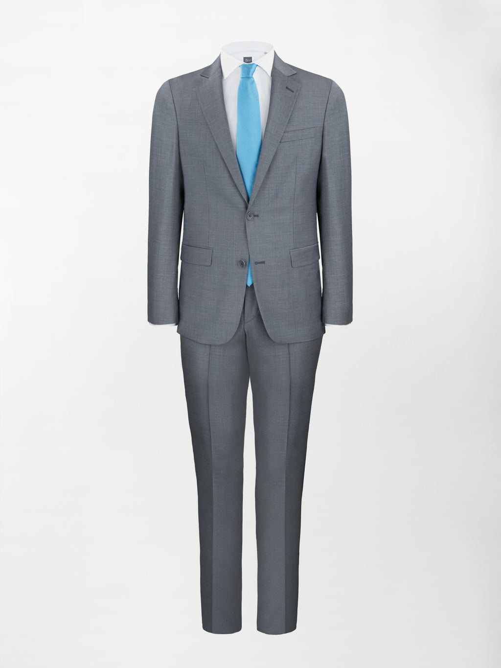 Abito Dukatholl® in Lana Stretch mod. Roma - Grigio Canna di Fucile | Slim fit image 1