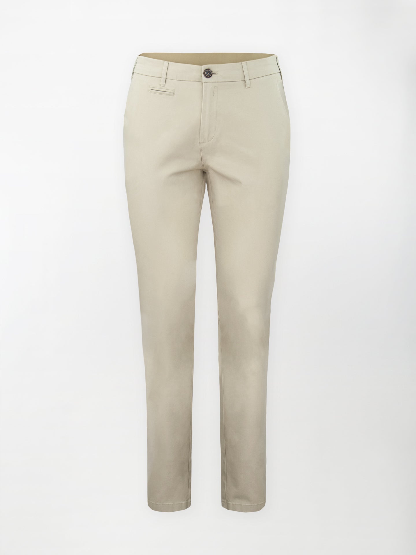 Pantalone Daily in Cotone Elasticizzato - Color Beige - Slim Fit image 0