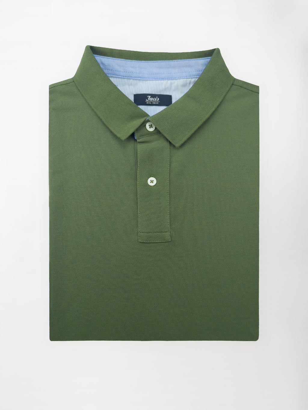 Polo in cotone Piquet - color Verde in tinta unita image 1