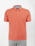 Polo in cotone Piquet - color Arancio ruggine in tinta unita image 0