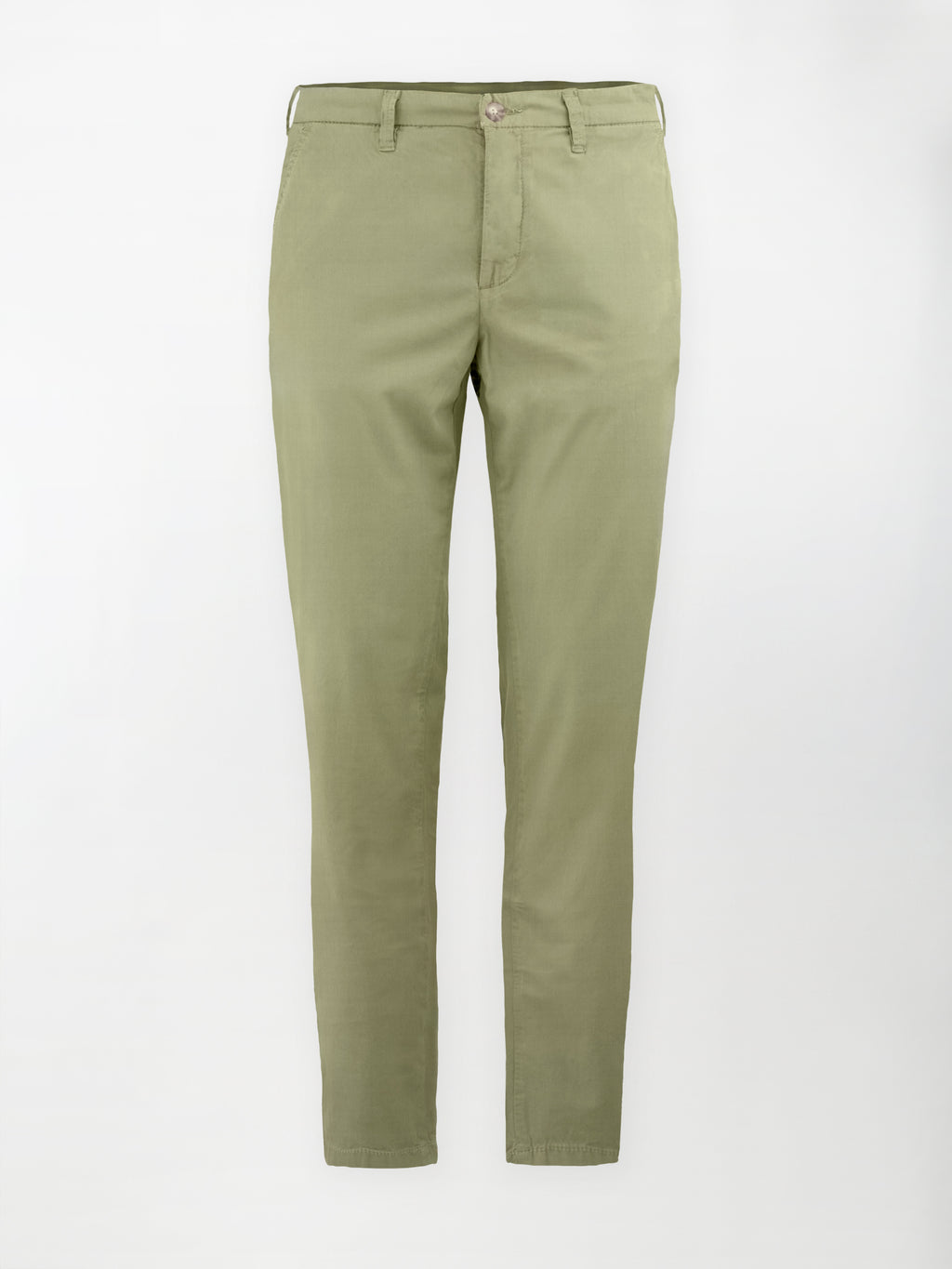 Pantalone Dobby in Cotone Elasticizzato - Color Verde oliva - Regular Fit image 0