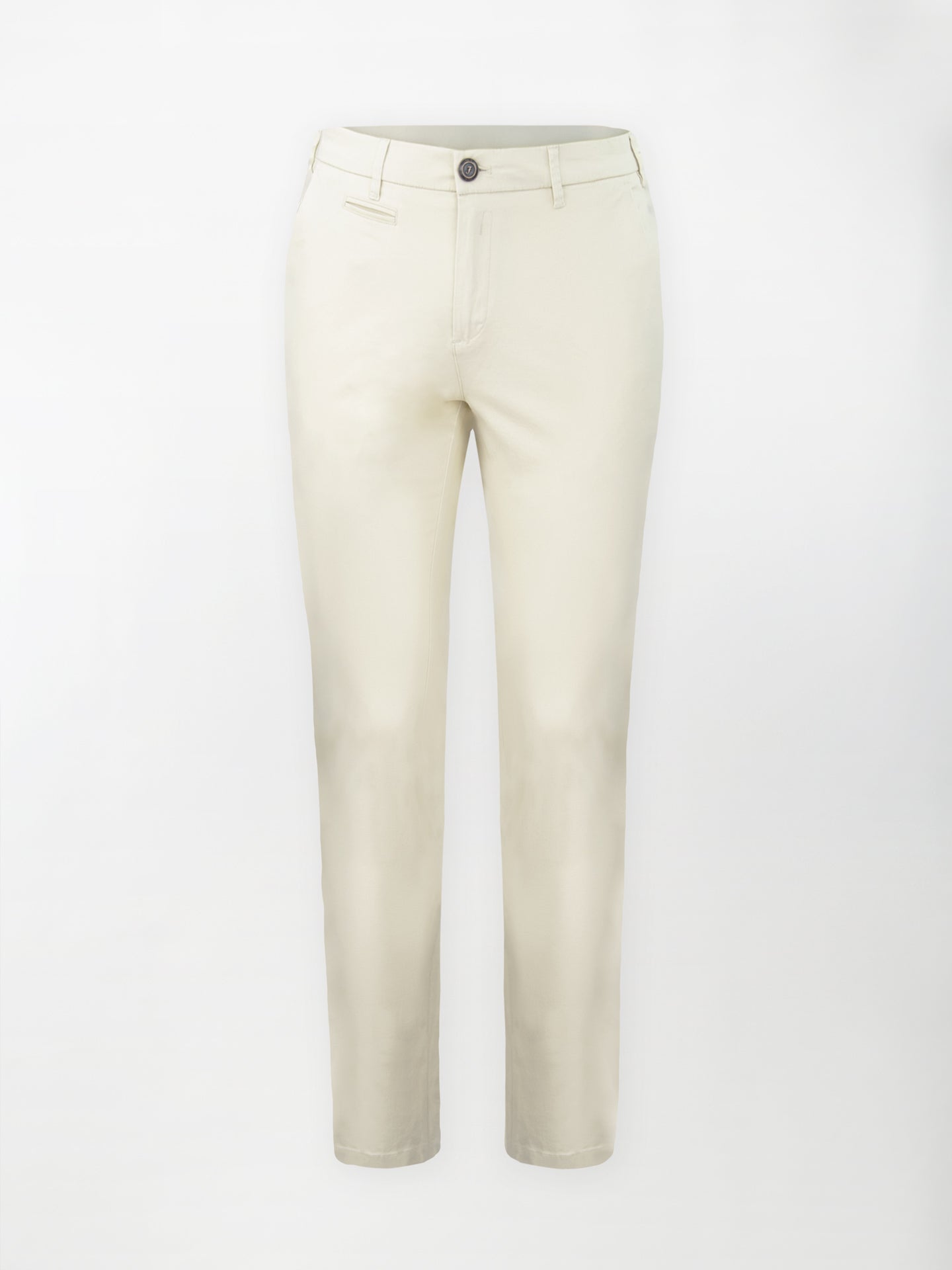 Pantalone Daily in Cotone Elasticizzato - Color Panna - Regular fit image 0